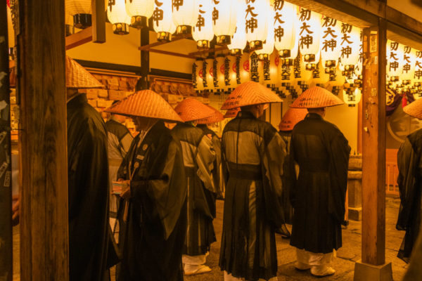 Osaka Monks at Night